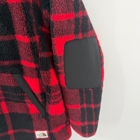 The North Face Women's Campshire 1/4 Zip Hoodie 2.0 Red Black Buffalo Plaid XS - Picture 6 of 6